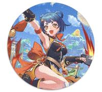 Jigsaw Puzzles for Adults 1000 Genshin Impact Xiangling Round Jigsaw Puzzles 1000 Pieces for Adults Erfect for Home Decor, Birthdays, Holidays, And Gifts 67.5x67.5cm
