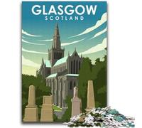 Jigsaw Puzzles for Adults 1000 Glasgow Scotland Art Educational Games Home Decoration Educational Game for Birthday, Chrismas (size 38x52cm)