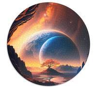 Jigsaw Puzzles for Adults 1000 God Tree Planet Cosmos Puzzles for Adults for Parents, Lovers, Friends - Age 14+ 67.5x67.5cm