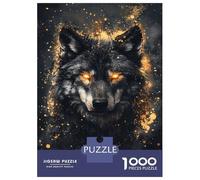 Jigsaw Puzzles for Adults 1000 Golden Eyes Wolf -1 Puzzle for Adults Relaxing Games But Fun And Humorous Challenging To Complete 70x50cm/1000pcs