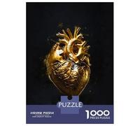 Jigsaw Puzzles for Adults 1000 Golden Heart Adult Jigsaw Puzzle Toy Wall Decor Difficult Challenge Educational Challenge 52x38cm/1000pcs