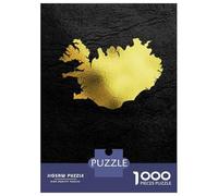 Jigsaw Puzzles for Adults 1000 Golden Map Art Iceland Puzzles for Adults DIY Toys Pattern Assembly Gifts for Friends And Family 70x50cm/1000pcs