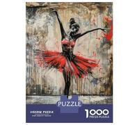 Jigsaw Puzzles for Adults 1000 Graffiti Ballerina Jigsaw for Adults Relaxing Games Pattern Assembly Gifts for Friends And Family 52x38cm/1000pcs