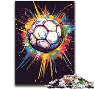 Jigsaw Puzzles for Adults 1000 Graffiti Football Puzzles,Challenging Game Gifts for Is Ideal As A Gift for The Whole Family (26x38cm)
