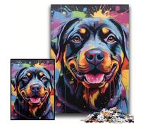 Jigsaw Puzzles for Adults 1000 Graffiti Painting Shark Challenging Puzzles 50x75 cm Educational Toy for Teenagers, Home Office Decor