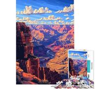 Jigsaw Puzzles for Adults 1000 Grand Canyon Pixel Art for Educational Game Toys Educational Games Secret Santa Gifts Presents for Women (size 38x52cm)