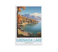 Jigsaw Puzzles for Adults 1000，Grenada Lake Mississippis 1000 Piece Impossible Puzzle for Adults Educational Games 52x38cm