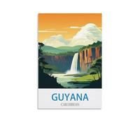 Jigsaw Puzzles for Adults 1000 Guyana Caribbean 1000 Piece Jigsaw Puzzle For Adults - Challenging Puzzle Perfect for Game Nights 38x52cm