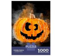 Jigsaw Puzzles for Adults 1000 Halloween Pumpkin Head Jigsaw for Adults Relaxing Games Pattern Assembly Gifts for Friends And Family 38x26cm/1000pcs