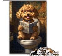 Jigsaw Puzzles for Adults 1000 Happy Goldendoodle, Family Entertainment Toys Is Ideal As Gifts for The Whole Family for 14+ (Size 26x38cm)