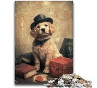 Jigsaw Puzzles for Adults 1000 Happy Puppy Challenging Game Toys Deal As Gifts for The Whole Family for Ages 14+ 26x38cm