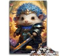 Jigsaw Puzzles for Adults 1000 Hedgehog Warrior Teenager Puzzles,Challenging Game for Is Ideal As A Gift for The Whole Family (50x75cm)