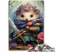 Jigsaw Puzzles for Adults 1000 Hedgehog Warrior Teenager Puzzles,Challenging Game for Is Ideal As A Gift for The Whole Family (26x38cm)