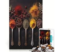 Jigsaw Puzzles for Adults 1000 Herbs And Spices Brain Teaser Game Interesting Stress Reduction Challenging Game Gifts 38x52cm