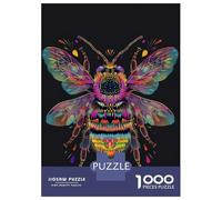 Jigsaw Puzzles for Adults 1000 High Contrast Neon Bee Puzzle for Adults Anti-Stress Toys Improve Memory Gifts for Friends And Family 52x38cm/1000pcs