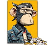 Jigsaw Puzzles for Adults 1000 Hip Hop Monkey Educational Game Challenge Toy Wall Decoration Unique Birthday And Xmas Gifts 38x26cm