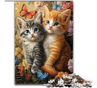 Jigsaw Puzzles for Adults 1000 Hugging Cat Challenging Puzzles Impossible Hard Challenge Toy for Teenagers (Size 26x38cm)