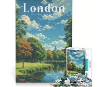 Jigsaw Puzzles for Adults 1000 Hyde Park London, Brain Teaser Game, Interesting Stress Reduction, Challenging Game Gifts 38x52cm