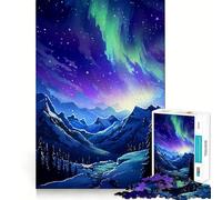 Jigsaw Puzzles for Adults 1000 Ice Mountain Pixel Art Premium Edge Art Cognitive Skill Toy Casual Play Game Birthday Fun Play (38x52cm)