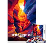 Jigsaw Puzzles for Adults 1000 Inside Wind Cave National Park Art Puzzle For Teenagers Stress Reliever Every Piece Is Unique - for Is Ideal As A Gifts (50x75cm)