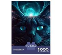 Jigsaw Puzzles for Adults 1000 Intergalactic Cat God Adult Jigsaw Puzzle Toy Wall Decor Difficult Challenge Educational Challenge 70x50cm/1000pcs