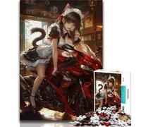 Jigsaw Puzzles for Adults 1000 Japanese Anime Girl 1000 Pieces for Adults,Challenging Family Activity Games DIY Toy for Home Wall Decor Gifts 38x26cm