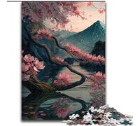 Jigsaw Puzzles for Adults 1000 Japanese Cherry Blossoms Puzzle 1000 Pieces Jigsaw Challenging Brain Teaser for Teenagers & Families (Size 26x38cm)