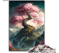 Jigsaw Puzzles for Adults 1000 Japanese Cherry Blossoms Puzzle Brain Teaser Game for Teenagers, for Family Game Night (size : 26x38cm)