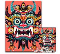 Jigsaw Puzzles for Adults 1000 Japanese Oni Yokai Mask Challenging Puzzles for Birthdays Holidays Best for Christmas 1000 PCS(38x26cm)
