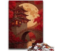 Jigsaw Puzzles for Adults 1000 Japanese Style Temple Adult Jigsaw,for Educational Game Challenge Toy Birthday Present, Gifts, Wall Art (38x26cm)
