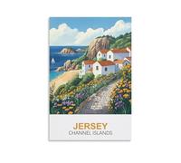 Jigsaw Puzzles for Adults 1000，Jersey Channel Islands Paper Jigsaw Puzzle 1000 Pieces Adult Toys Decompression Game 52x38cm