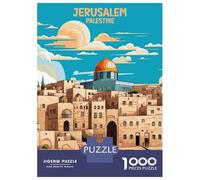 Jigsaw Puzzles for Adults 1000 Jerusalem Palestine Design Puzzle for Adults Anti-Stress Toys Improve Memory Gifts for Friends And Family 52x38cm/1000pcs