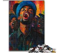 Jigsaw Puzzles for Adults 1000 Jigsaws African Man Challenging Game And Family Play Wall Decoration Unique Birthday And Xmas Gifts (size 26x38cm)