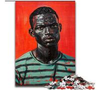 Jigsaw Puzzles for Adults 1000 Jigsaws African Man, Family Game Stress Reliever Difficult Challenge Enhance Love between Couples (Size 50x75cm)