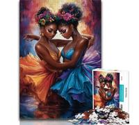 Jigsaw Puzzles for Adults 1000 Jigsaws African Woman,Learning Educational Toys Family Games Suitable for Desktop Decoration 38x26cm