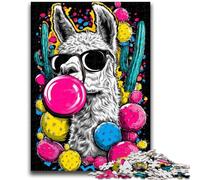 Jigsaw Puzzles for Adults 1000 Jigsaws Alpaca Art Help The Brain Exercise Addictive Toys to Cultivate Patience Perfect Decoration 50x75cm