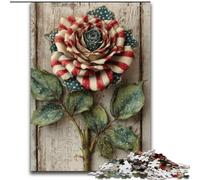 Jigsaw Puzzles for Adults 1000 Jigsaws American Flag Roses Challenging Game And Family Play Wall Decoration Unique Birthday And Xmas Gifts (size 50x75cm)
