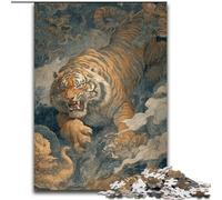 Jigsaw Puzzles for Adults 1000 Jigsaws Ancient Tiger, Family Game Stress Reliever Difficult Challenge Enhance Love between Couples (Size 50x75cm)