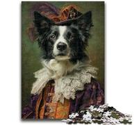 Jigsaw Puzzles for Adults 1000 Jigsaws Animal Border Collie, Learning Educational for Is Ideal As A Gift for The Whole Family 26X38CM