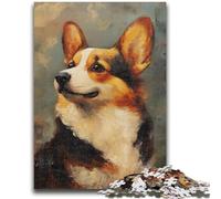Jigsaw Puzzles for Adults 1000 Jigsaws Animal Dachshund Toys Educational Games Stress Relieving Artists Collection, Fine Art 26x38cm