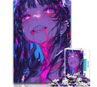 Jigsaw Puzzles for Adults 1000 Jigsaws Anime Demon Girl,Challenging Game And Family Play with Matching Poster And Trivia Sheet (75x50cm)