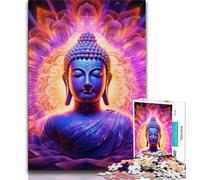 Jigsaw Puzzles for Adults 1000 Jigsaws Art Buddha,Challenging Game And Family Play with Matching Poster And Trivia Sheet (38x26cm)