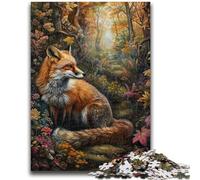 Jigsaw Puzzles for Adults 1000 Jigsaws Art Fox for 14+ Unique Challenge Game Family Games Christmas Birthday Gifts 50x75cm
