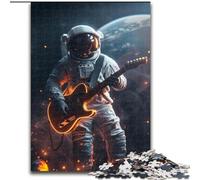 Jigsaw Puzzles for Adults 1000 Jigsaws Astronaut Playing Guitar, Educational Toys for Is Ideal As A Gift for The Whole Family for And 14 Years Old (size 50x75cm)