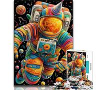 Jigsaw Puzzles for Adults 1000 Jigsaws Astronaut's Birthday,Family Activity Fun at Home Activities,Birthday Present,Travel Gifts (75x50cm)