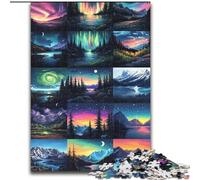 Jigsaw Puzzles for Adults 1000 Jigsaws Aurora Collage, Learning Educational for Is Ideal As A Gift for The Whole Family (Size 50x75cm)