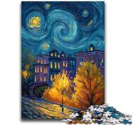Jigsaw Puzzles for Adults 1000 Jigsaws Autumn Under The Night Sky Brain Teaser Game Wall Decoration Unique Birthday And Xmas Gifts 50x75cm