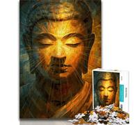 Jigsaw Puzzles for Adults 1000 Jigsaws Buddha Statues,Learning Educational Toys Family Games Suitable for Desktop Decoration 38x26cm