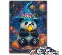 Jigsaw Puzzles for Adults 1000 Jigsaws Cartoon Panda Wizard for 14+ Unique Challenge Game Family Games Christmas Birthday Gifts 26x38cm