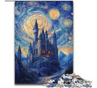 Jigsaw Puzzles for Adults 1000 Jigsaws Castle Under The Stars, Suitable for People Aged 14 And Above Challenging To Complete But Fun And Humorous Great Gift (Size 50x75cm)